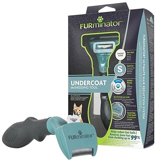 FURminator T691738 Short Hair Kısa Tüylü Kedi Tarağı - Small - 1