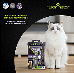 FURminator 691662 Long Hair Uzun Tüylü Kedi Tarağı - Medium - Large - 5