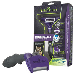 FURminator - FURminator 691662 Long Hair Uzun Tüylü Kedi Tarağı - Medium - Large