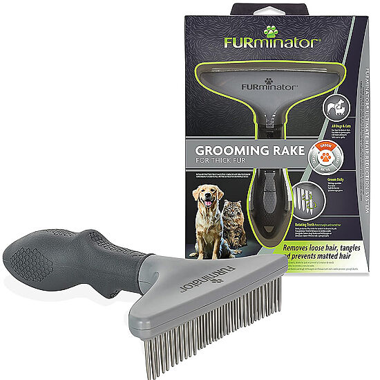 FURminator 691664 Tek Sıra Sık Dişli Kedi ve Köpek Tarağı - 1