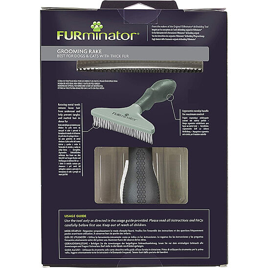 FURminator 691664 Tek Sıra Sık Dişli Kedi ve Köpek Tarağı - 8