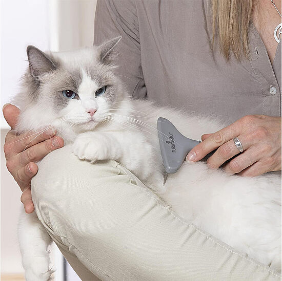 FURminator 691664 Tek Sıra Sık Dişli Kedi ve Köpek Tarağı - 9