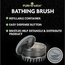 FURminator 691666 Kedi ve Köpek Banyo Fırçası - 6