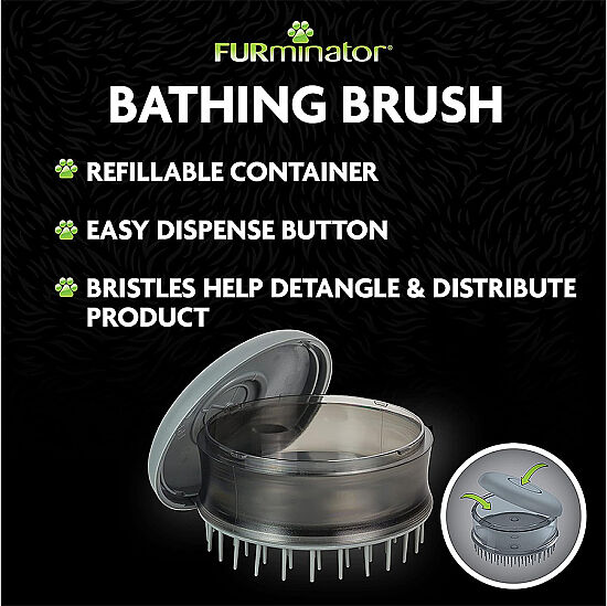 FURminator 691666 Kedi ve Köpek Banyo Fırçası - 6