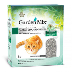 Garden Mix - Garden Mix Activated Carbon Marsilya Sabunlu Topaklanan Doğal Kedi Kumu 6 Lt