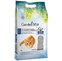 Garden Mix Activated Carbon Parfümsüz Topaklanan Doğal Kedi Kumu 10 Lt - Garden Mix