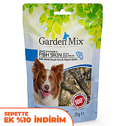 Garden Mix Balık Derisi Sargılı Kemik Köpek Ödülü 75 Gr - 1