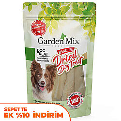 Garden Mix ( Beyaz ) Kurutulmuş Dana Kelle Derisi Köpek Ödülü 100 Gr - Garden Mix