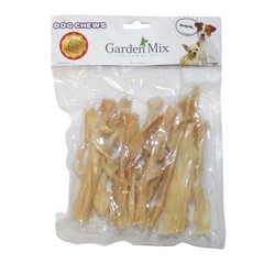 Garden Mix - Garden Mix ( Beyaz ) Kurutulmuş Kuzu Kelle Derisi Köpek Ödülü 100 Gr