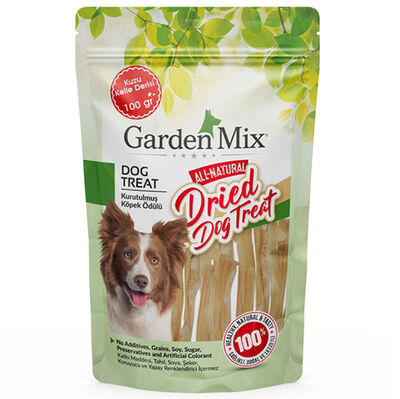 Garden Mix Kurutulmuş Kuzu Kelle Derisi Köpek Ödülü 100 Gr