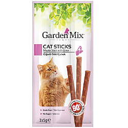 Garden Mix Ciğerli Tahılsız Kedi Stick Ödül 3x5 Gr - Garden Mix