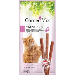 Garden Mix - Garden Mix Ciğerli Tahılsız Kedi Stick Ödül 3x5 Gr