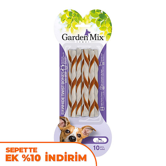 Garden Mix Dana Etli Burgu Çubuk Kemik 10lu 70 Gr - 1