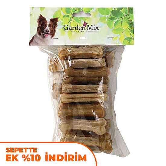 Garden Mix Deri Naturel Press Kemik 8 Cm 20 - 25 Gr (20 li Paket) - 1