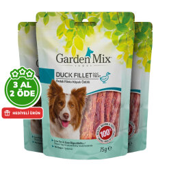 Garden Mix Duck Fillet Ördekli Fileto Köpek Ödülü 75 Gr - 3 Al 2 Öde - Garden Mix