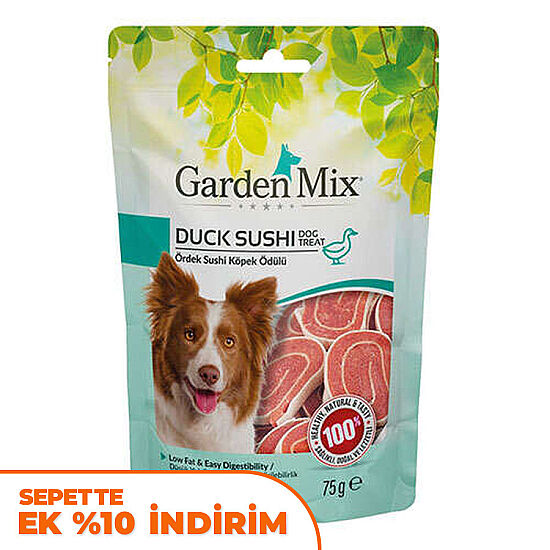Garden Mix Duck Sushi Ördekli Sushi Köpek Ödülü 75 Gr - 1