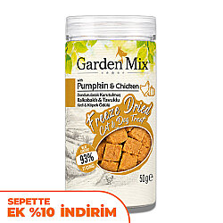 Garden Mix Freeze Dried Balkabaklı ve Tavuk Etli Kedi ve Köpek Ödül Maması 50 Gr - Garden Mix