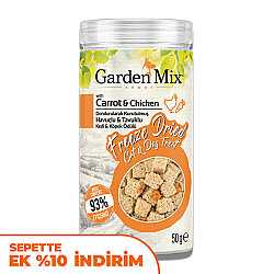 Garden Mix Freeze Dried Havuçlu ve Tavuk Etli Kedi ve Köpek Ödül Maması 50 Gr - Garden Mix