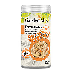 Garden Mix Freeze Dried Havuçlu ve Tavuk Etli Kedi ve Köpek Ödül Maması 50 Gr - 2