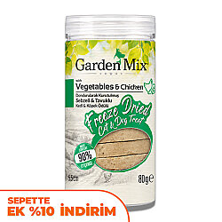 Garden Mix Freeze Dried Sebzeli ve Tavuk Etli Kedi ve Köpek Ödül Maması 80 Gr - 1