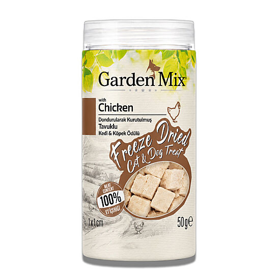 Garden Mix Freeze Dried Tavuk Etli Kedi ve Köpek Ödül Maması 50 Gr - 2