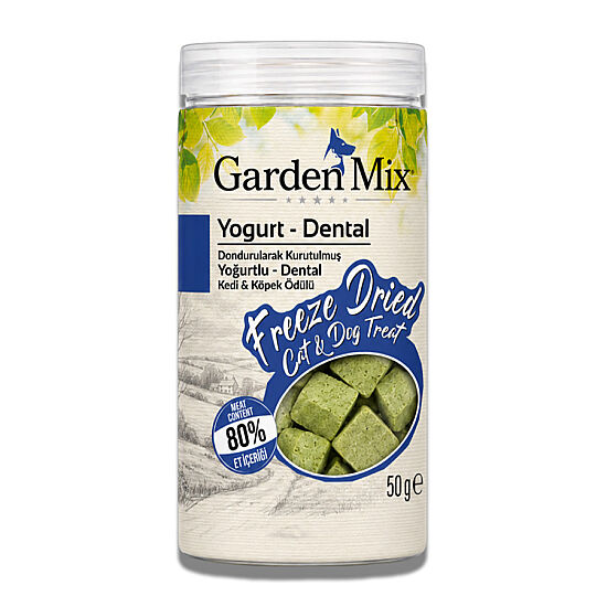 Garden Mix Freeze Dried Yoğurtlu ve Tavuk Etli Kedi ve Köpek Ödül Maması 50 Gr - 2