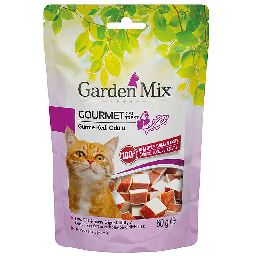 Garden Mix Gurme Tavuk Etli ve Balıklı Kedi Ödülü 60 Gr