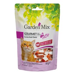 Garden Mix - Garden Mix Gurme Tavuk Etli ve Balıklı Kedi Ödülü 60 Gr