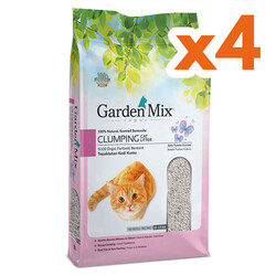 Garden Mix İnce Taneli Bebek Pudralı Topaklaşan Kedi Kumu 5 Lt x 4 Adet - Garden Mix