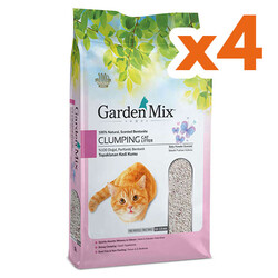 Garden Mix - Garden Mix İnce Taneli Bebek Pudralı Topaklaşan Kedi Kumu 5 Lt x 4 Adet