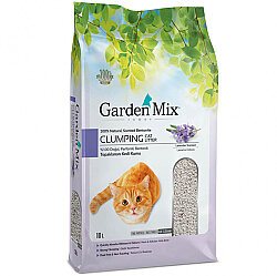 Garden Mix İnce Taneli Topaklaşan Lavantalı Doğal Kedi Kumu 10 Lt - Garden Mix