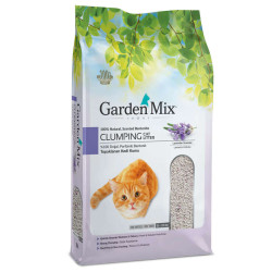 Garden Mix - Garden Mix İnce Taneli Topaklaşan Lavantalı Doğal Kedi Kumu 5 Lt