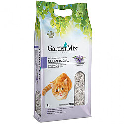 Garden Mix İnce Taneli Topaklaşan Lavantalı Doğal Kedi Kumu 5 Lt - Garden Mix
