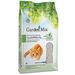 Garden Mix İnce Taneli Topaklaşan Marsilya Sabunlu Doğal Kedi Kumu 10 Lt - Garden Mix