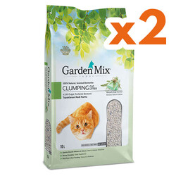 Garden Mix İnce Taneli Topaklaşan Marsilya Sabunlu Doğal Kedi Kumu 10 Lt x 2 Adet - Garden Mix