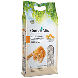 Garden Mix İnce Taneli Topaklaşan Portakallı Doğal Kedi Kumu 5 Lt x 4 Adet - 2