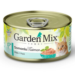 Garden Mix - Garden Mix Pate Tahılsız Somonlu Kedi Konservesi 85 Gr