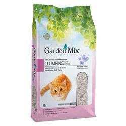 Garden Mix - Garden Mix Kalın Taneli Bebek Pudralı Topaklaşan Kedi Kumu 10 Lt