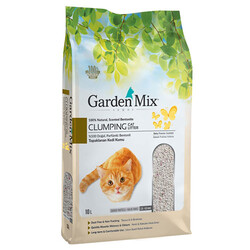 Garden Mix - Garden Mix Kalın Taneli Bebek Pudralı Topaklaşan Kedi Kumu 10 Lt
