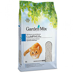 Garden Mix Kalın Taneli Topaklaşan Kokusuz Doğal Kedi Kumu 10 Lt x 2 Adet - 2