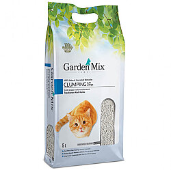 Garden Mix Kalın Taneli Topaklaşan Kokusuz Doğal Kedi Kumu 5 Lt - Garden Mix