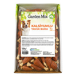 Garden Mix Kalsiyumlu Tavuk Budu Köpek Ödülü 1,5 Kg - 2