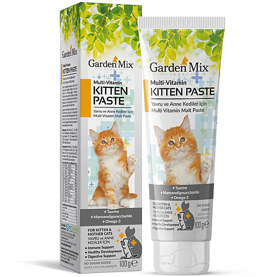 Garden Mix Kitten Yavru ve Anne Kedi İçin Multivitamin Macun 100 Gr - 1