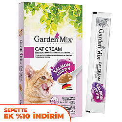 Garden Mix Somon Biotin Ek Besin ve Kedi Ödül Kreması (5 x 15 Gr) - Garden Mix