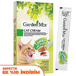 Garden Mix Kuzu Kedi Otlu Ek Besin ve Kedi Ödül Kreması (5 x 15 Gr) - Garden Mix
