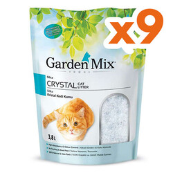 Garden Mix - Garden Mix Kokulu Silika Kedi Kumu 3.8 Lt - (9 Adet)