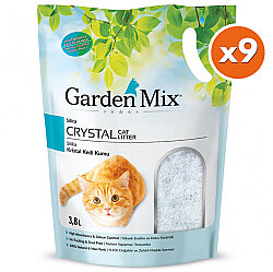 Garden Mix Kokulu Silika Kedi Kumu 3.8 Lt - (9 Adet) - Garden Mix