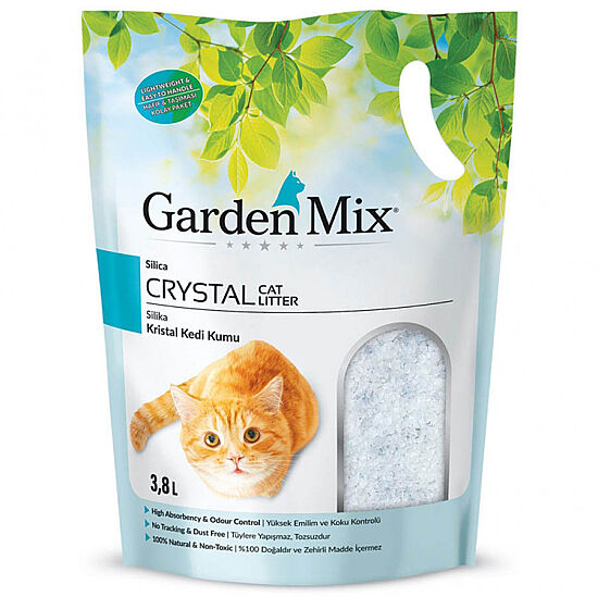 Garden Mix Kokulu Silika Kedi Kumu 3.8 Lt - (9 Adet) - 2