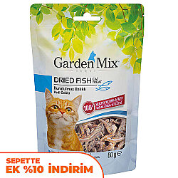 Garden Mix Dried Fish Kurutulmuş Balıklı Kedi Ödülü 60 Gr - Garden Mix