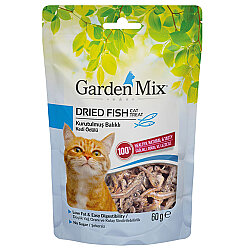 Garden Mix Dried Fish Kurutulmuş Balıklı Kedi Ödülü 60 Gr - Garden Mix
